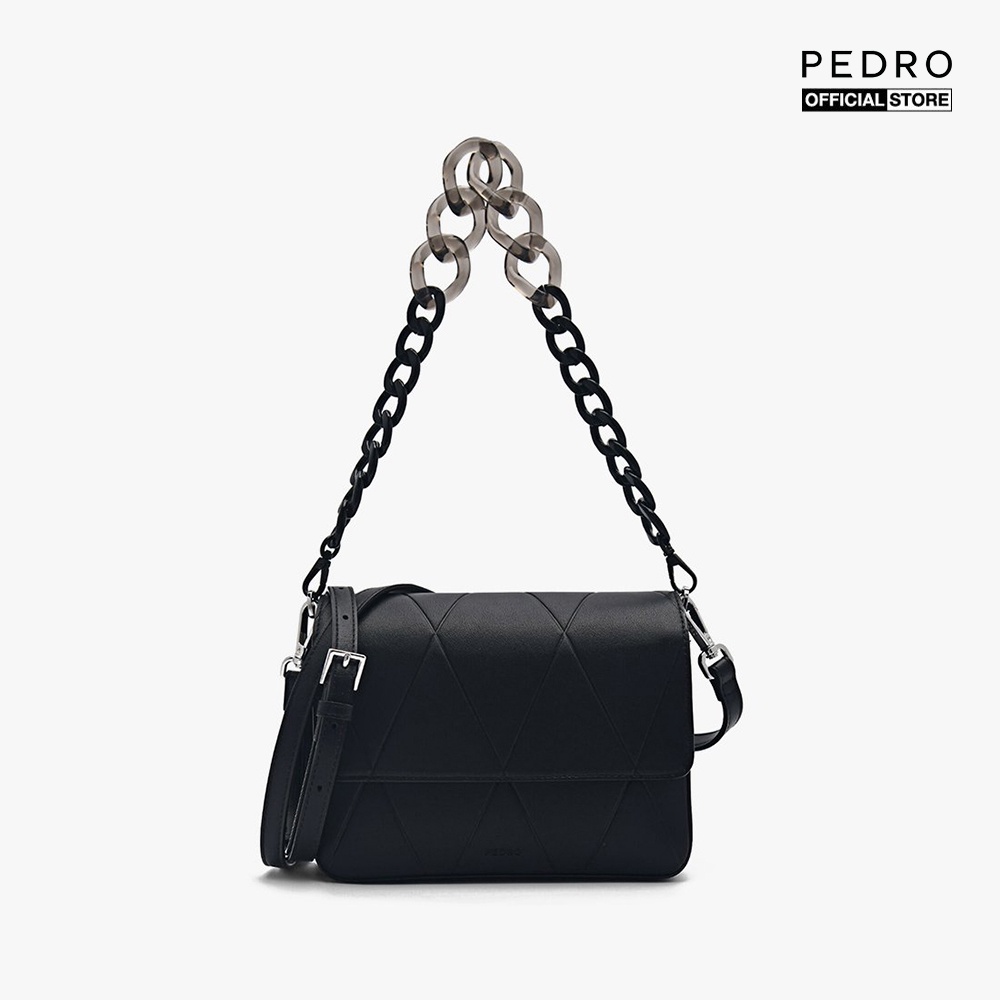 PEDRO - Túi đeo vai nữ phom chữ nhật nắp gập thanh lịch PW2-75060091-01