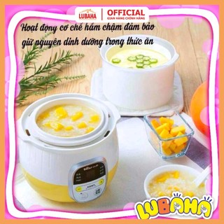 [CÓ LỒNG HẤP] Nồi nấu cháo mini ninh hầm cách thủy Bear 0,8L - lubaha