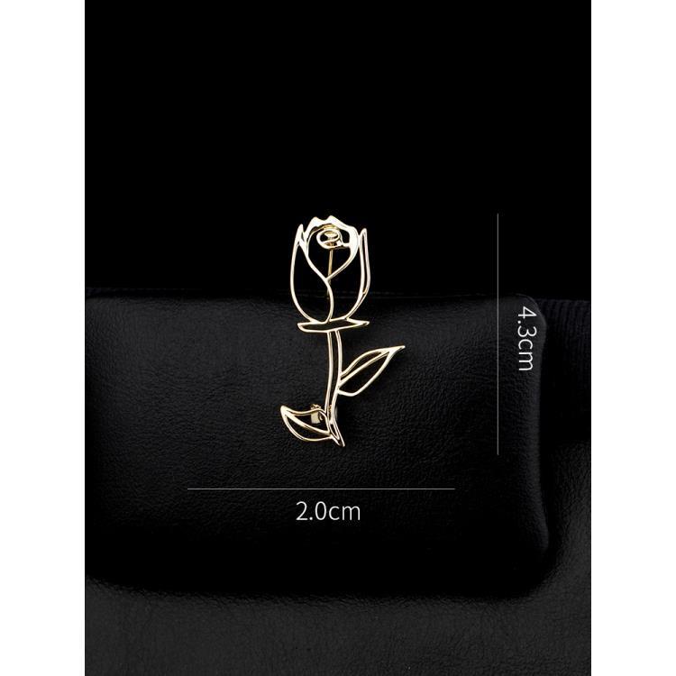 Trâm Cài Áo Hình Hoa Hồng Thời Trang Cao Cấp Dễ Phối Đồ Dành Cho Nữ