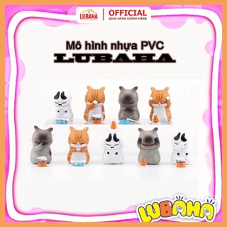 Mô hình Mèo bất lực LUBAHA MH03 tượng gốm sứ Mèo bó tay siêu dễ thương bày tủ sách bàn làm việc