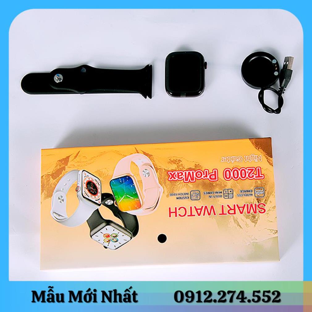 Đồng Hồ Thông Minh T2000 Pro MAX Cho Nam Nữ Viền Thép Nghe Gọi 2 Chiều, Nhận Tin Nhắn , Thay Hình Nền Thế Hệ Thứ 8
