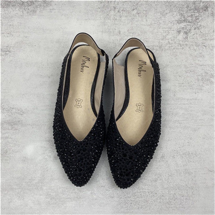 Giày Sandal Mũi Nhọn Đính Đá Thời Trang 2022 Cho Nữ