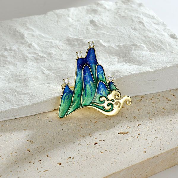 Trâm Cài Áo Jiangshan Yunqi Thiết Kế Phong Cách Trung Hoa Cao Cấp Kèm Phụ Kiện Cài Phụ Kiện Cho Nữ