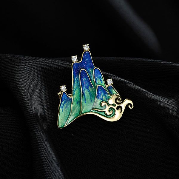 Trâm Cài Áo Jiangshan Yunqi Thiết Kế Phong Cách Trung Hoa Cao Cấp Kèm Phụ Kiện Cài Phụ Kiện Cho Nữ