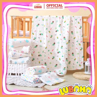 [HÀNG CAO CẤP] Khăn xô tắm 6 lớp mềm mại, siêu thấm hút in hình dễ thương cho bé, an toàn cho làn da bé - lubaha