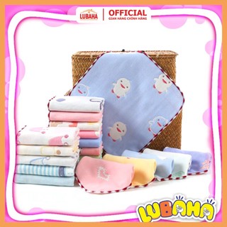 [CAO CẤP] Sét 5 Khăn rửa mặt, khăn lau rửa cho bé, 6 lớp cotton sợi tre siêu thấm hút, không bai xù, an toàn cho trẻ nhỏ