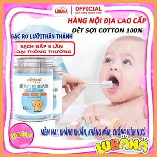 [HÀNG CAO CẤP] Gạc Rơ Lưỡi Cho Bé-Rơ Lưỡi 30 Que, Dệt Sợi Cotton 100%, Mềm Mại, Kháng Khuẩn,Kháng Nấm Chống Viêm Nướu