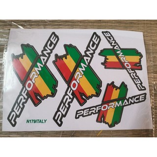 Bộ tem dán xe Performance màu xanh lá