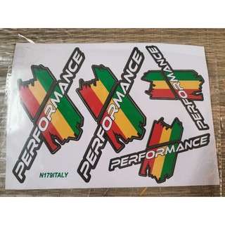 Bộ tem dán xe Performance màu xanh lá
