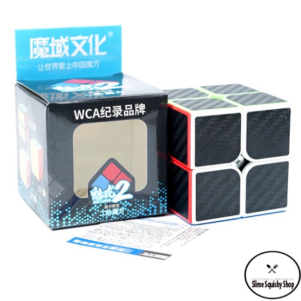 Rubik Carbon MoYu MeiLong 2x2, Rubik 2×2x2 Xoay Nhanh Mượt