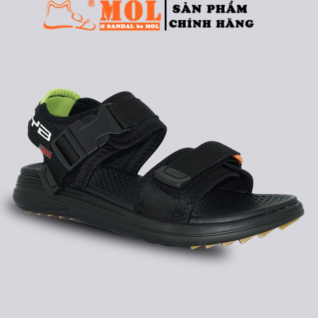 Sandal nam nữ unisex Vento 2 quai ngang NB38B màu đen có big size 44 45