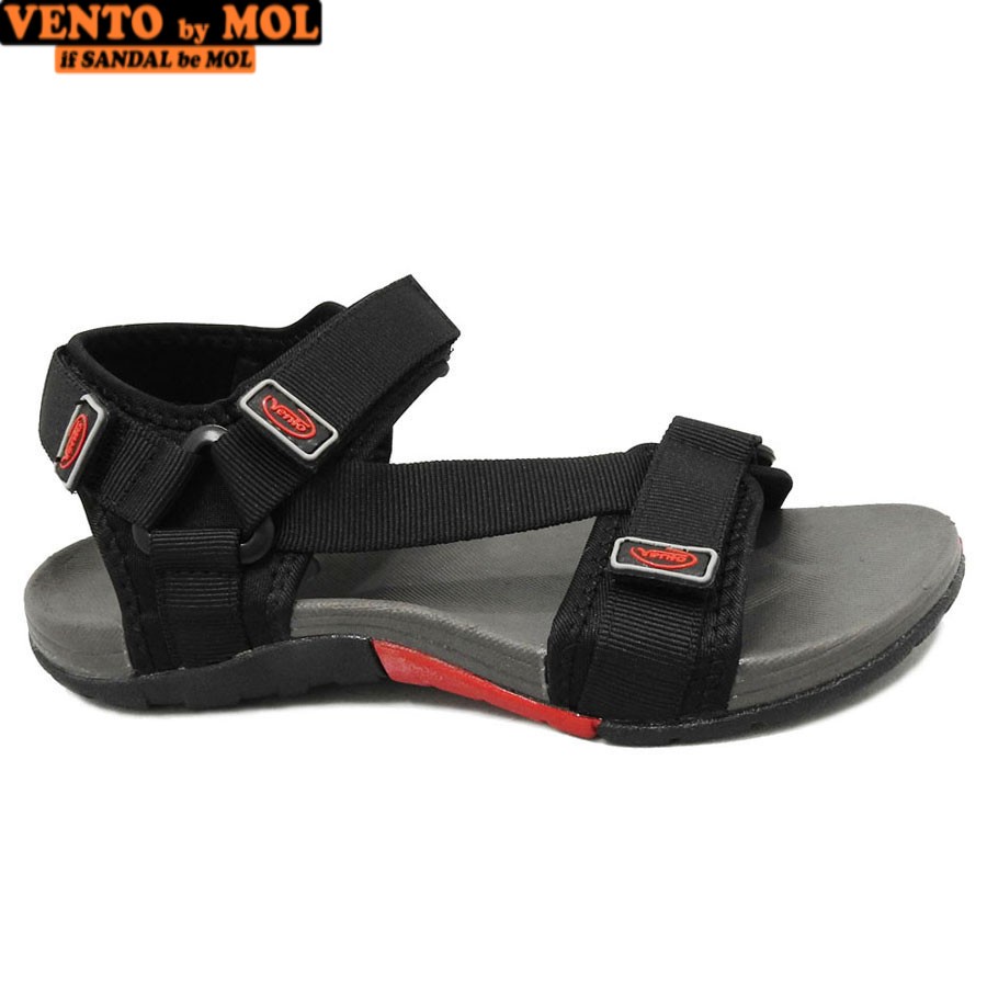 Sandal nam Vento quai chữ Z NV4538BB màu đen có big size 44 45