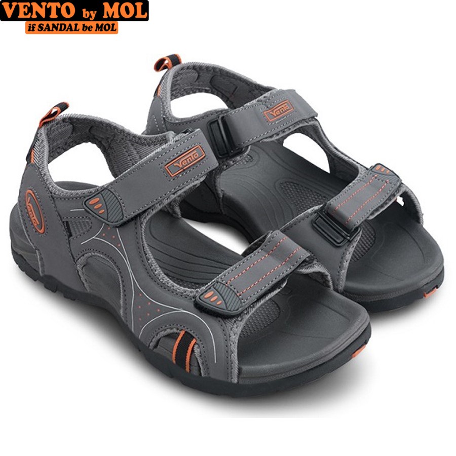 Sandal nam Vento quai ngang NV3610G màu xám có big size 44 45