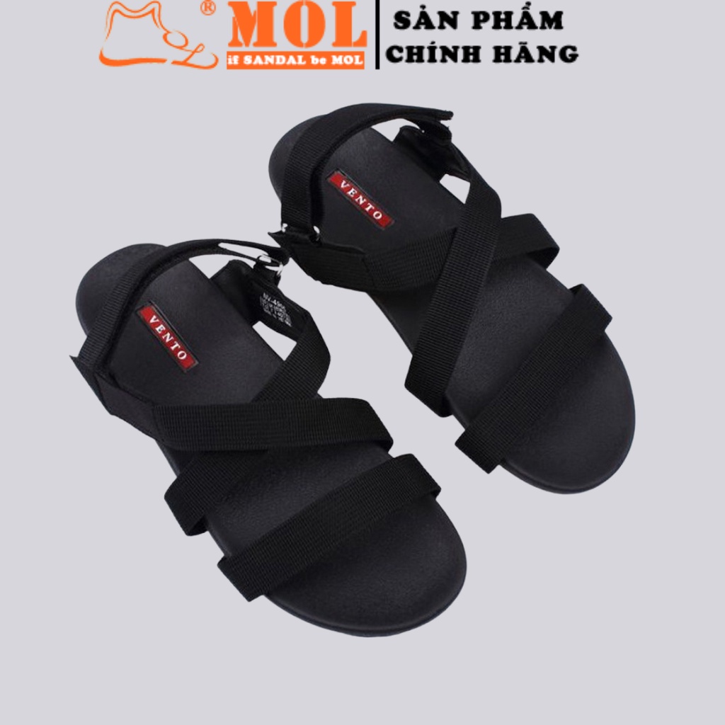 Sandal nam Vento quai chéo NV4905B màu đen