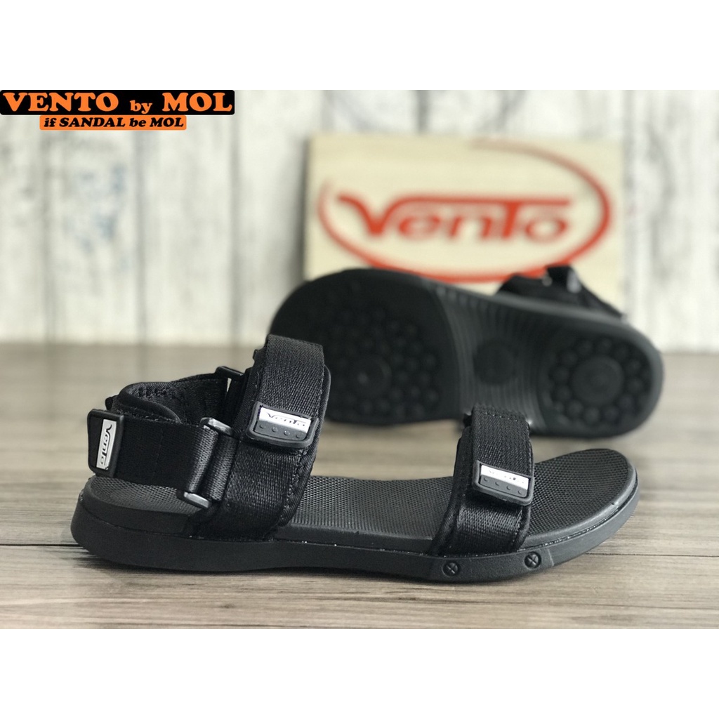 Sandal nam Vento 2 quai ngang NV5616BB màu đen