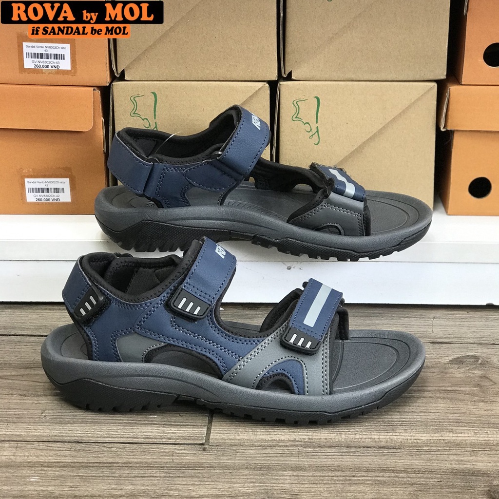 Sandal nam Rova quai ngang RV964Ch màu xanh