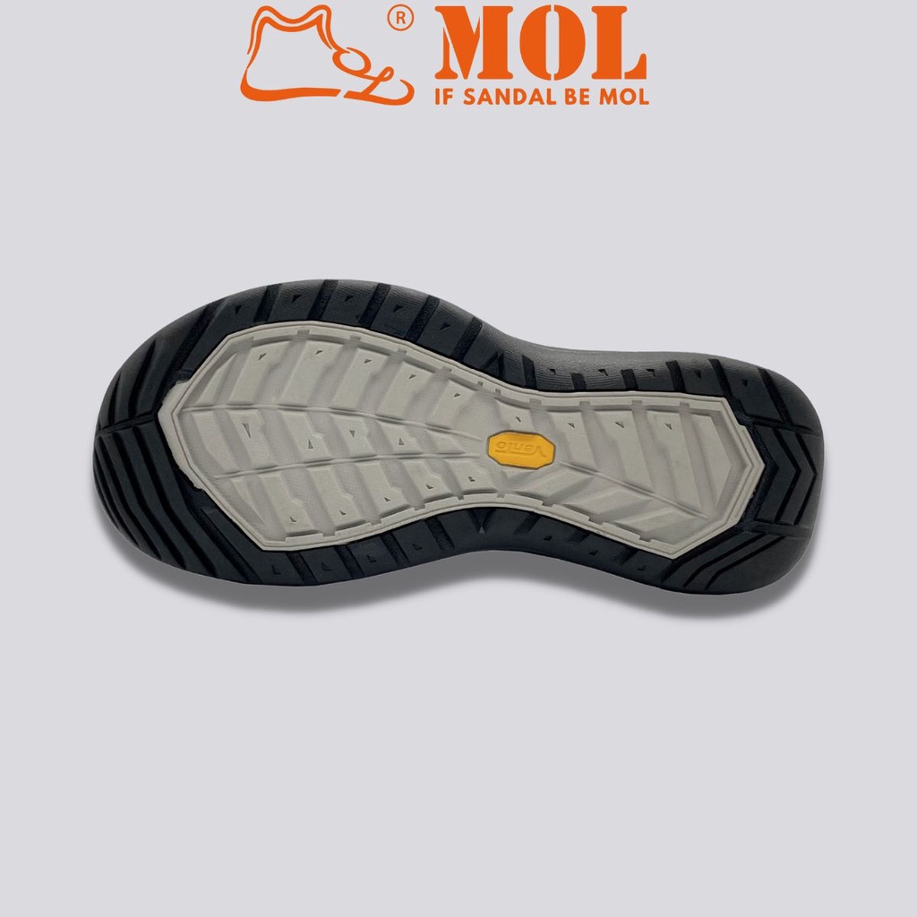 Giày sandal nam Vento 2 quai ngang SD7939B màu đen có big size 44 45