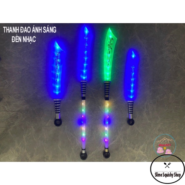 Đồ long đao năng lượng tiếng động LED cháy phố công cụ giải trí dị nhân đại phong đao