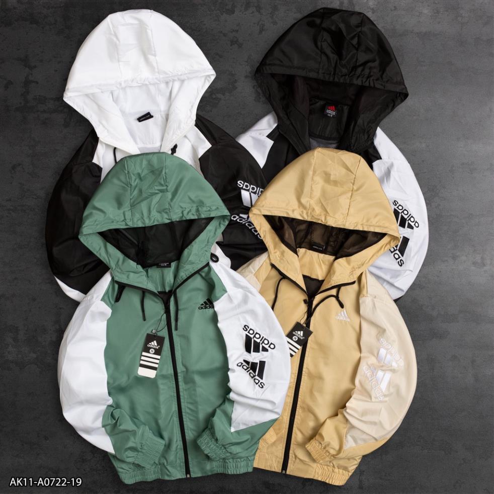 SportNew Áo khoác ADIDAS (AK11) Vải gió 2 lớp - thời trang nam VNXK
