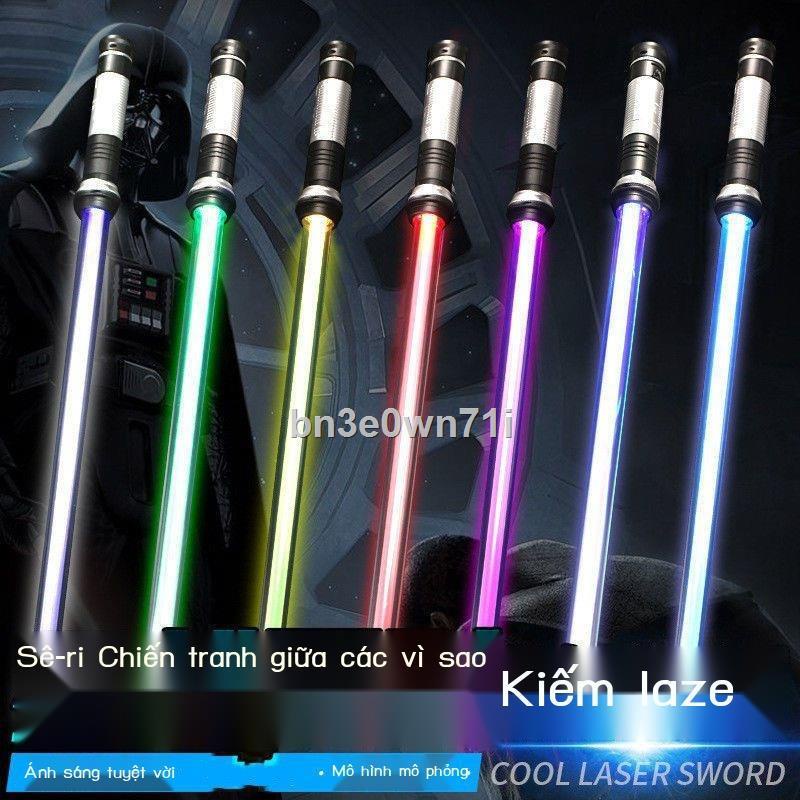✐bn3e0wn71iThanh kiếm laze Star Wars Ánh sáng đồ chơi phát đèn flash huỳnh quang ngày quốc khánh cho trẻ e