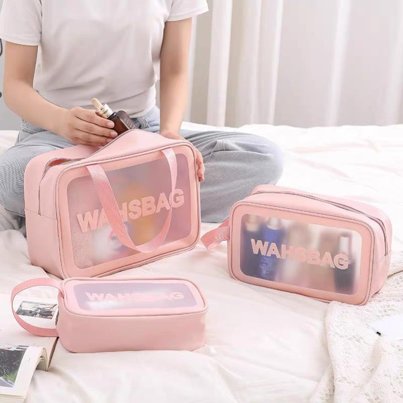 Set 3 Túi Đựng Mỹ Phẩm Trong Suốt, Túi Du Lịch Trong Suốt Chống Thấm EEFY1