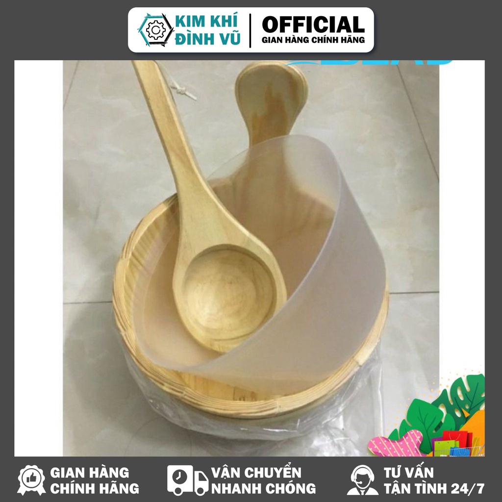 Bộ Xô Gáo Phòng Xông Hơi, Chất Liệu Gỗ Thông Cao Cấp, Tản Nhiệt Tốt, Không Gây Bỏng
