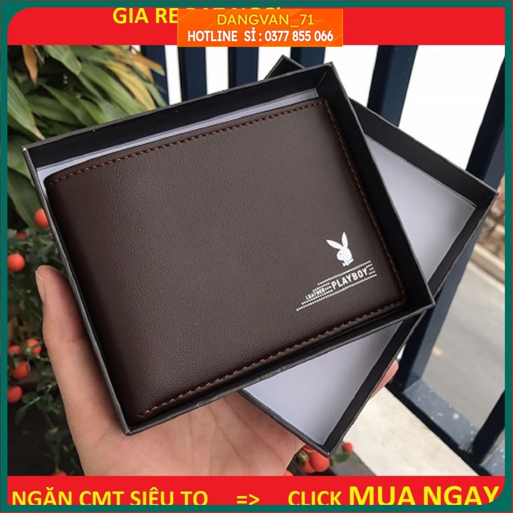 Ví da nam chất đẹp hàng hiệu thời trang cao cấp. Bóp nam da PU đẳng cấp gu nam tính nhập khẩu chính hãng GC02