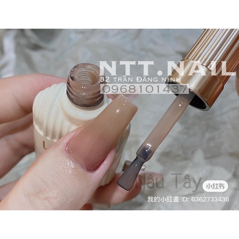Sơn thạch nude nâu tây phiên Bản Mới