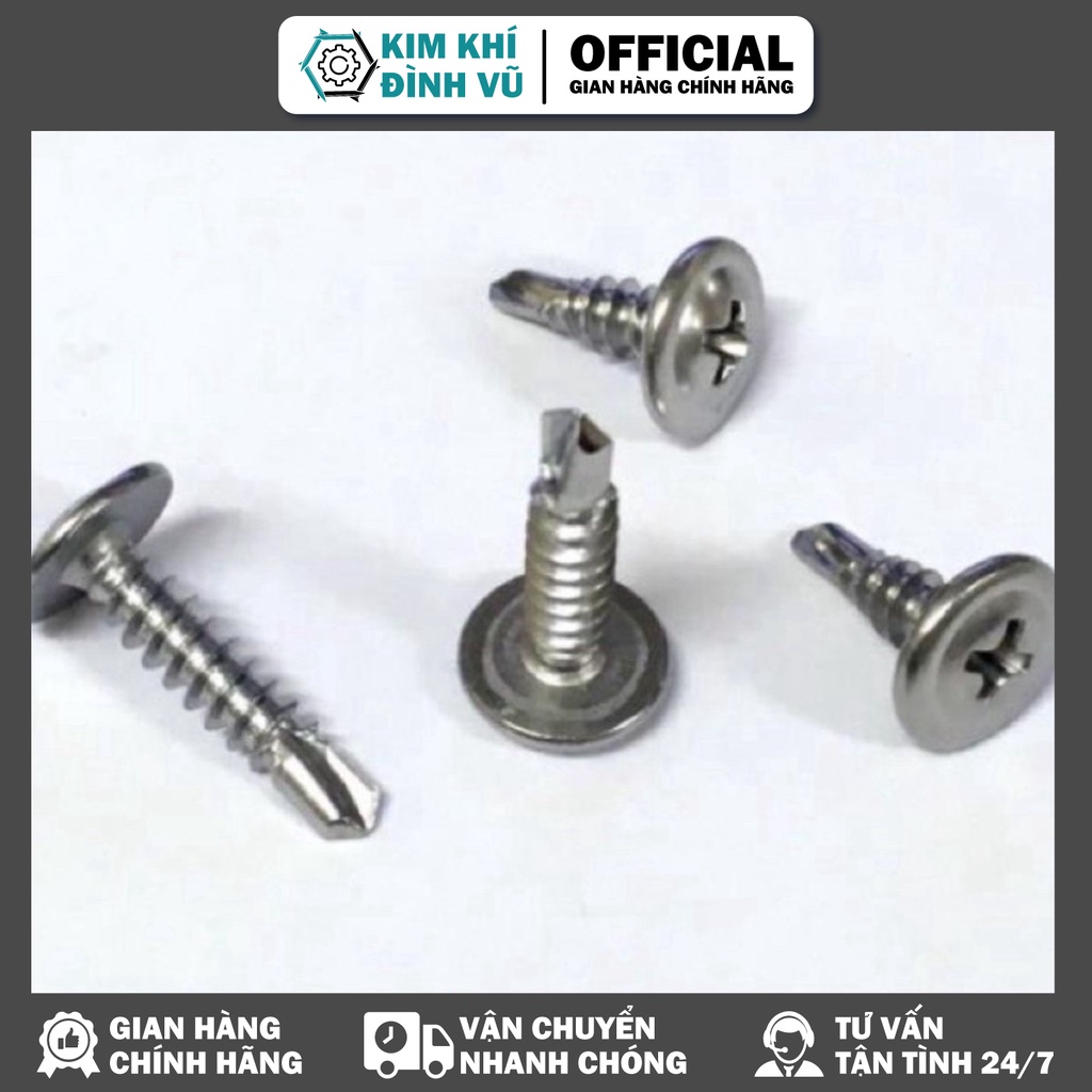 Vít tự khoan inox đầu dù ,các cỡ (giá 100g)