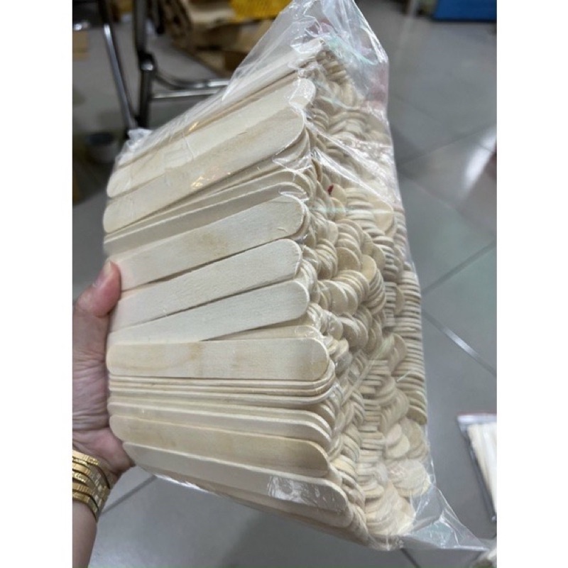 Bịch 25 Que Gỗ Wax Lông Phết Sáp Chuyên Dụng- 18cm