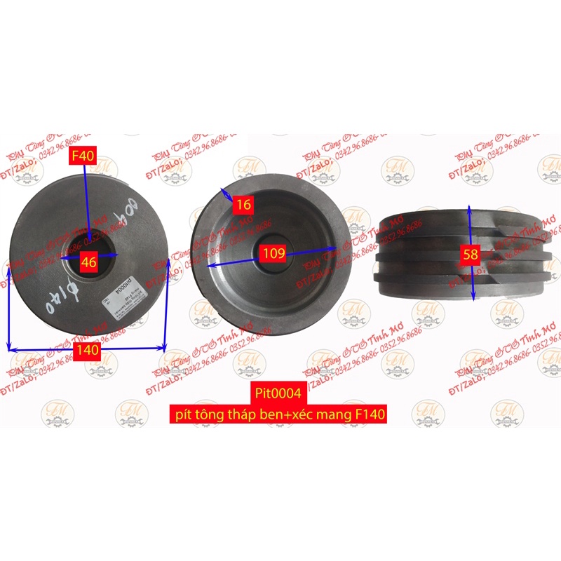 pít tông tháp ben+xéc mang F140