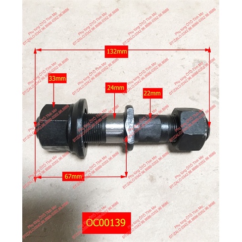 ốc tắc kê CA16T/457(F22/F24 dài 132)