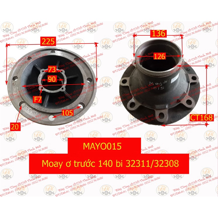 moay ơ trước 140 bi 32311/32308