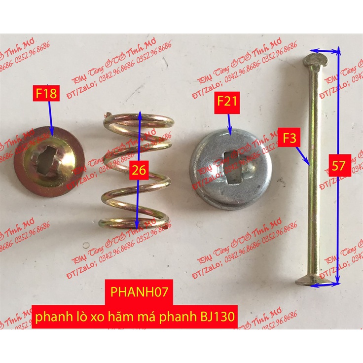 phanh lò xo hãm má phanh BJ130