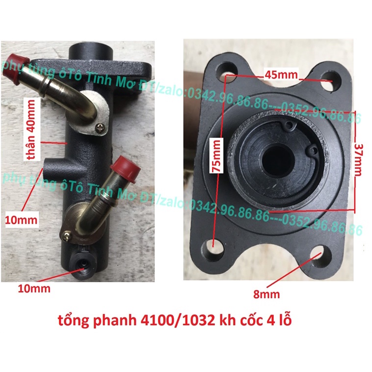 tổng phanh 4100/1032 4 lỗ (tpd-005)