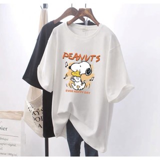 Áo phông thun nữ nam 3158 HANAFASHION unisex form rộng tay lỡ PEANUTS chất liệu cotton thoáng mát
