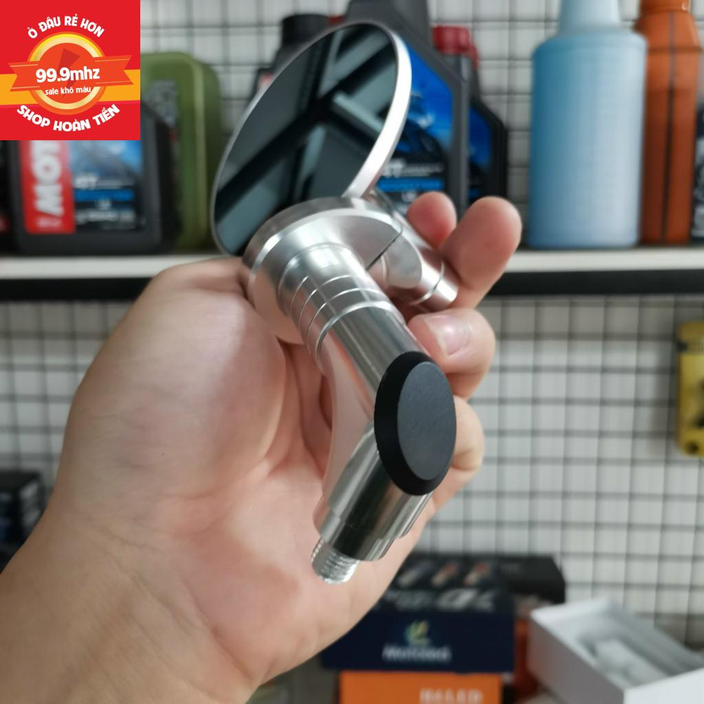 Gương Motogadget Mview Tròn Siêu Cấp Mặt Gương Tràn Viền Chân Nhôm CNC Cao Cấp
