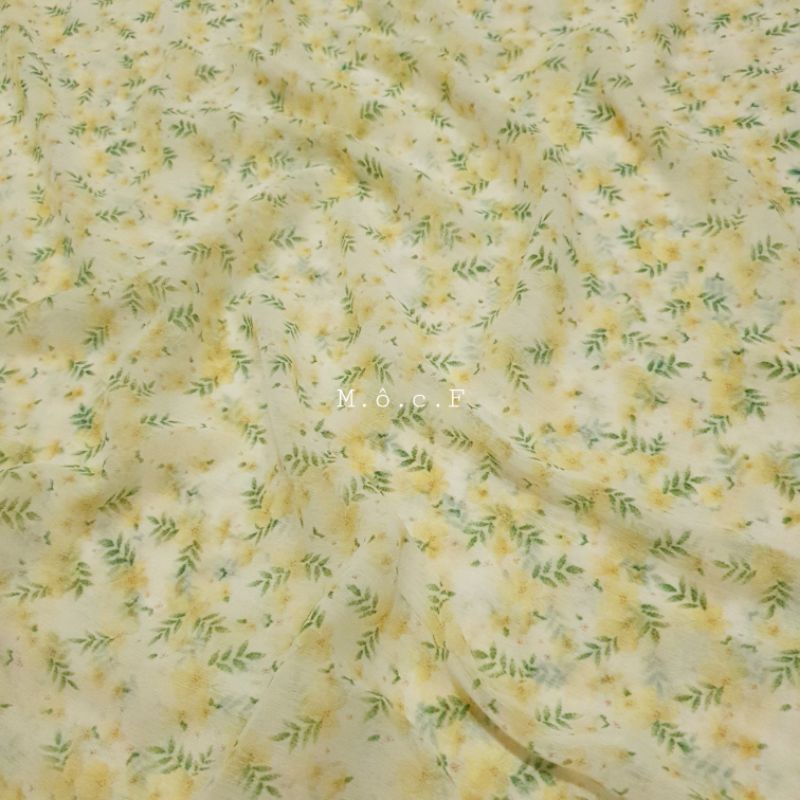 Vải voan chiffon hoa ngọc nữ