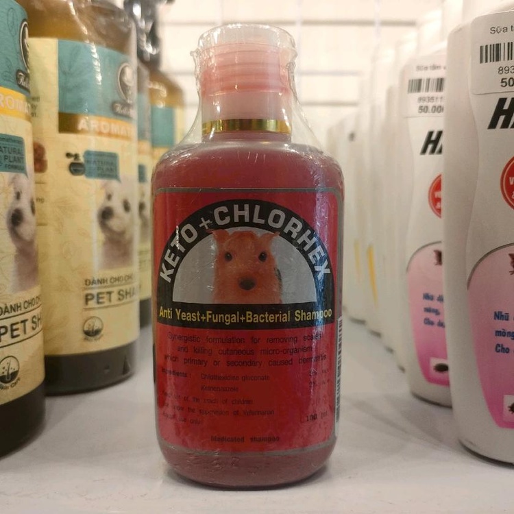 Sữa tắm trị nấm ghẻ cho chó mèo cao cấp keto