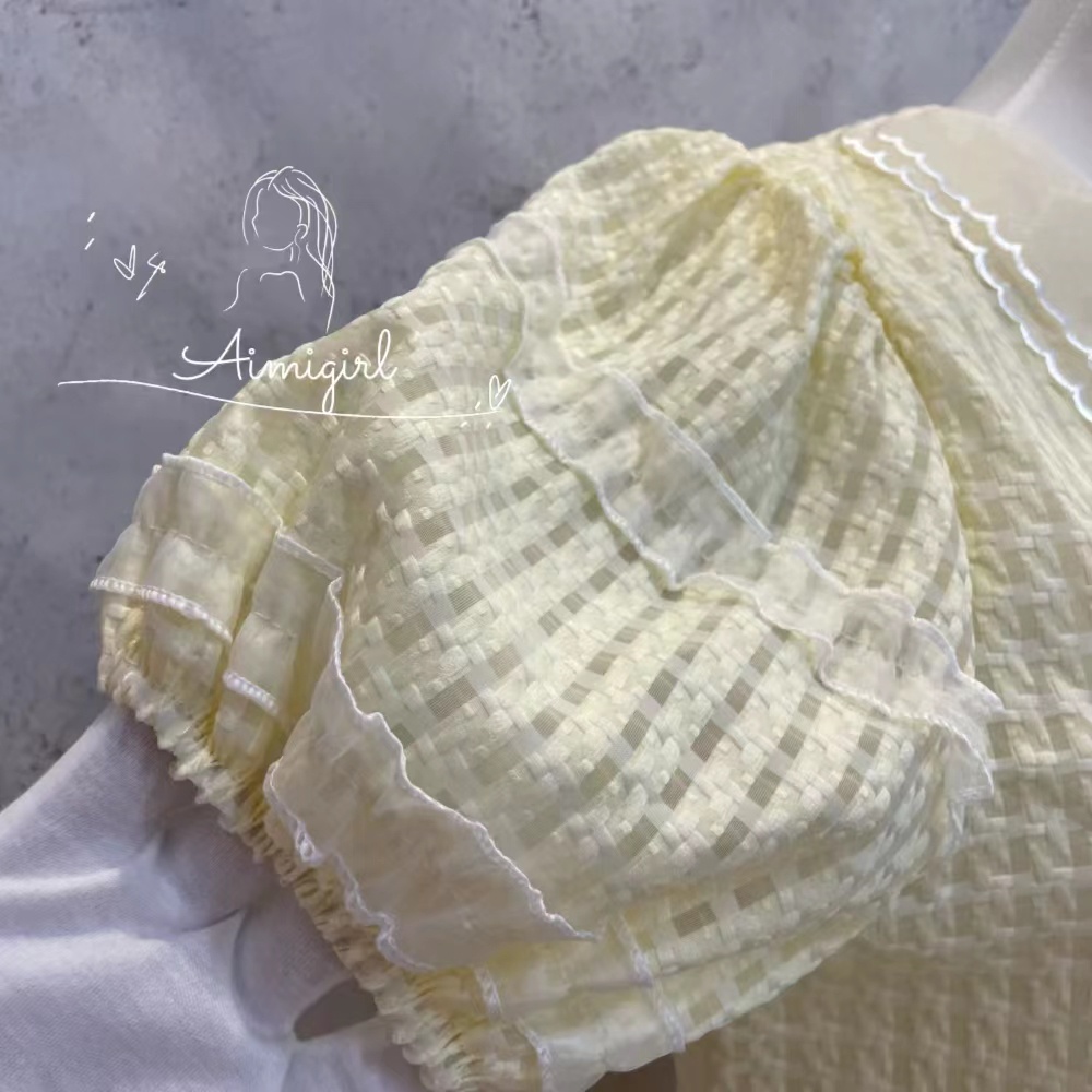 Bộ Áo Cổ Búp Bê Thêu Họa Tiết + Chân Váy Ngắn Lưng Cao Thời Trang Xinh Xắn Cho Nữ