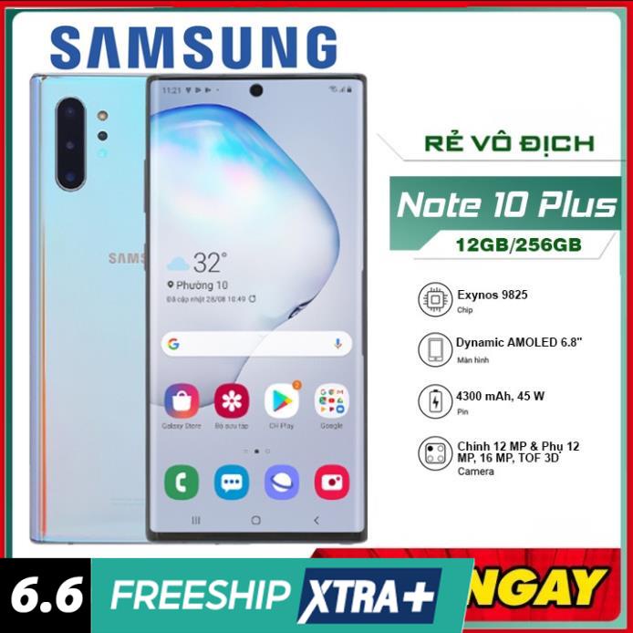 Điện thoại Samsung Galaxy Note 10+ chính hãng 12GB/256GB  Máy chính hãng fullbox nguyên seal bảo hành 12 tháng | BigBuy360 - bigbuy360.vn