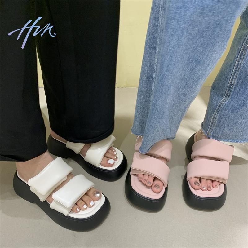 Giày Sandal Đế Dày Phong Cách Hàn Quốc Dành Cho Nữ