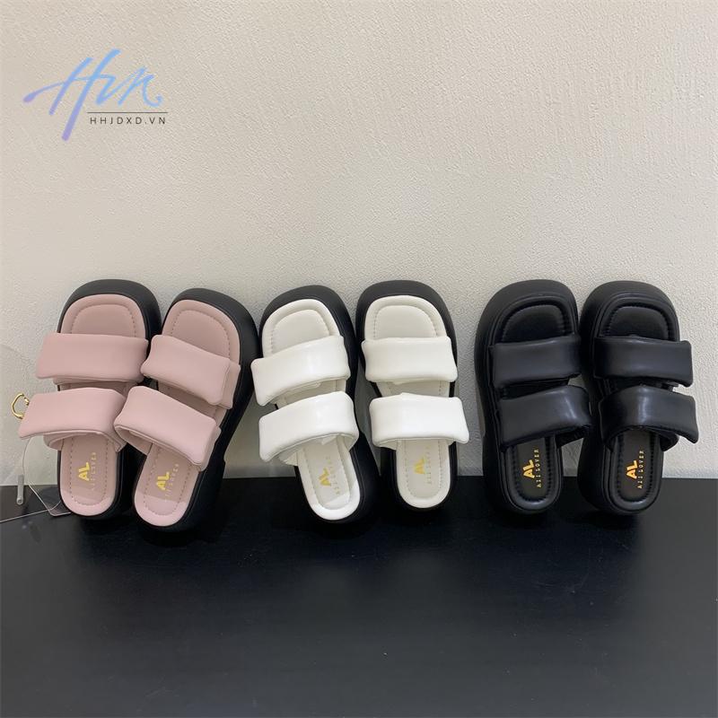 Giày Sandal Đế Dày Phong Cách Hàn Quốc Dành Cho Nữ