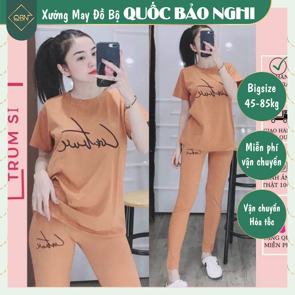 (Có bigsize 85kg) 🌟Đồ Bộ Cotton Quần Dài Mặc Nhà🌺Đồ Bộ Nữ Mặc Nhà Đẹp