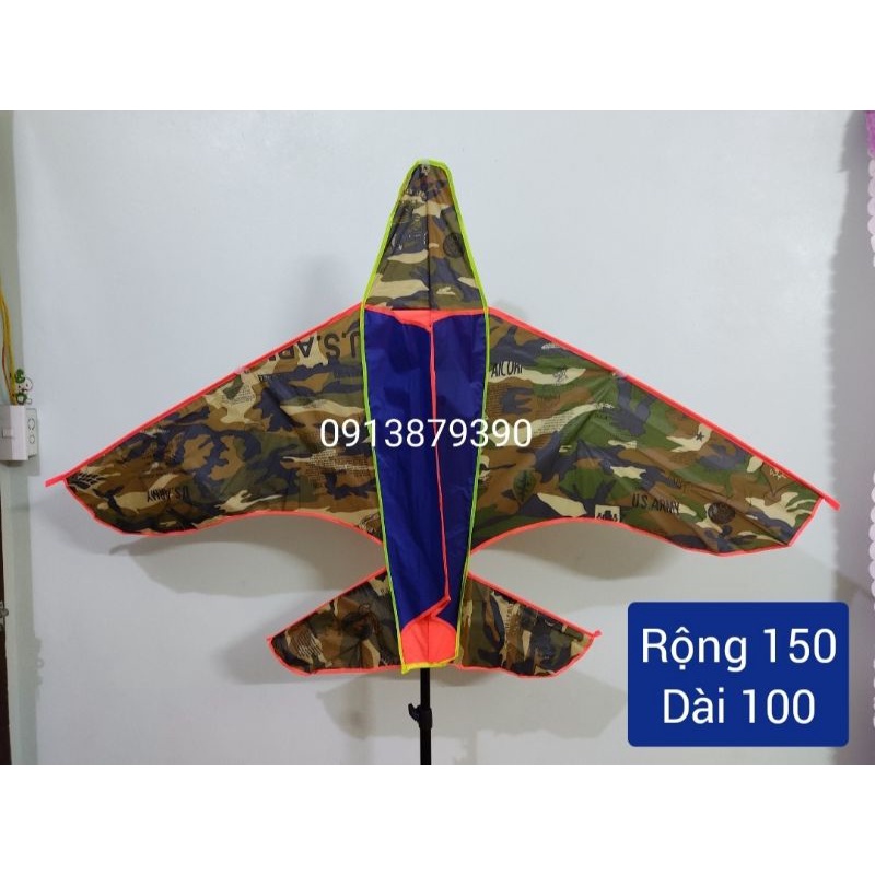 Diều máy bay rằn ri 150cm tặng tay cầm và 50m dây