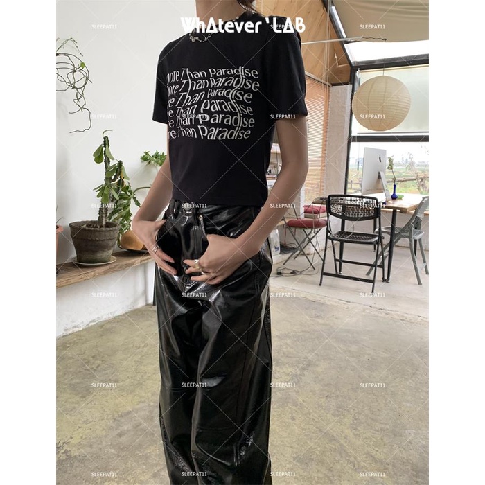 Áo Thun Ngắn Tay In Chữ Đơn Giản Dễ Phối Đồ at 11