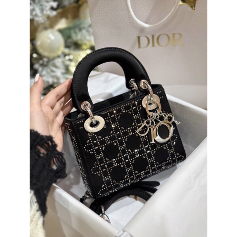 Túi xách tay nữ đi ô đinh đá size 17-20cm siêu đẹp