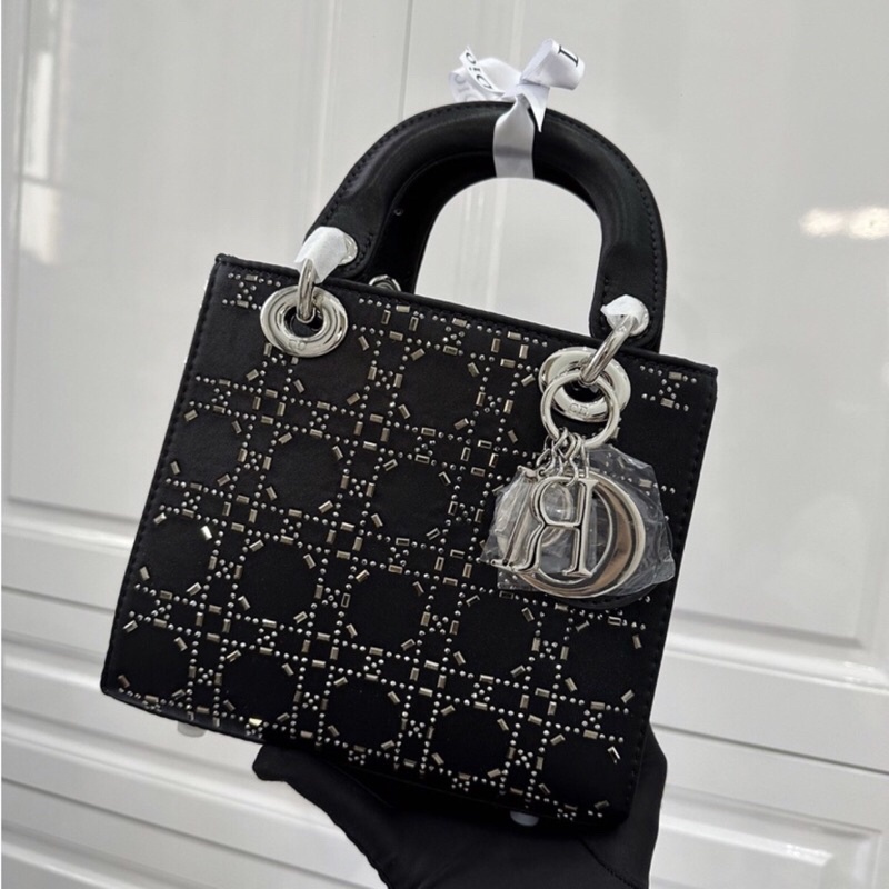 Túi xách tay nữ đi ô đinh đá size 17-20cm siêu đẹp