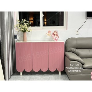 Tủ rèm 3 cánh c85 trang trí/ tủ giầy n120xc85xs35 #cowo