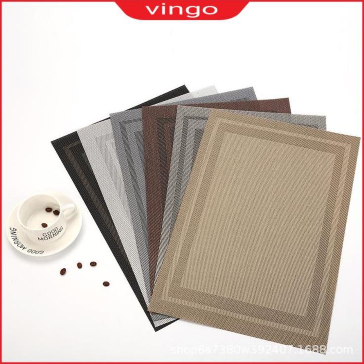 Miếng lót bàn ăn, Tấm lót bàn ăn chất liệu nhựa PVC Vingo